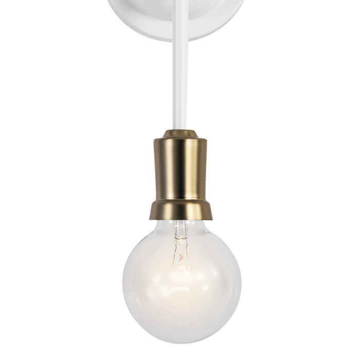 Kichler 43195WH Two Light Wall Sconce, White