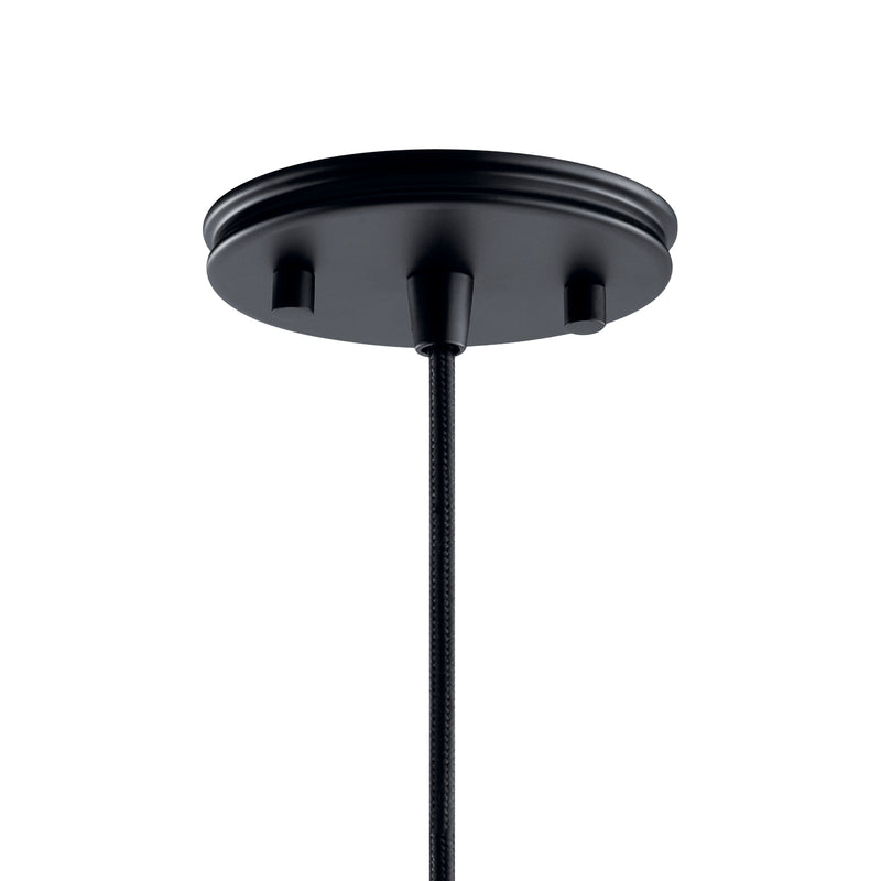 Kichler 43682BK One Light Mini Pendant, Black