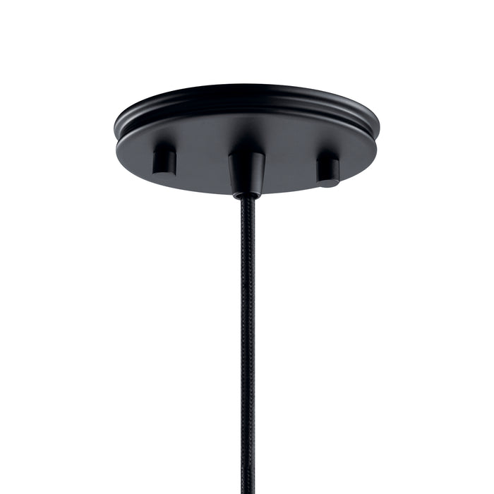 Kichler 43682BK One Light Mini Pendant, Black