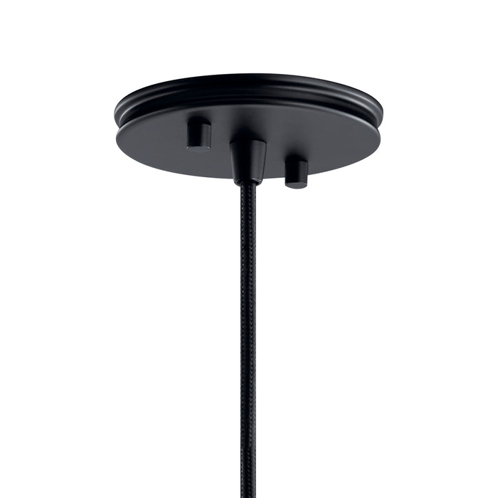 Kichler 43683BK One Light Pendant, Black