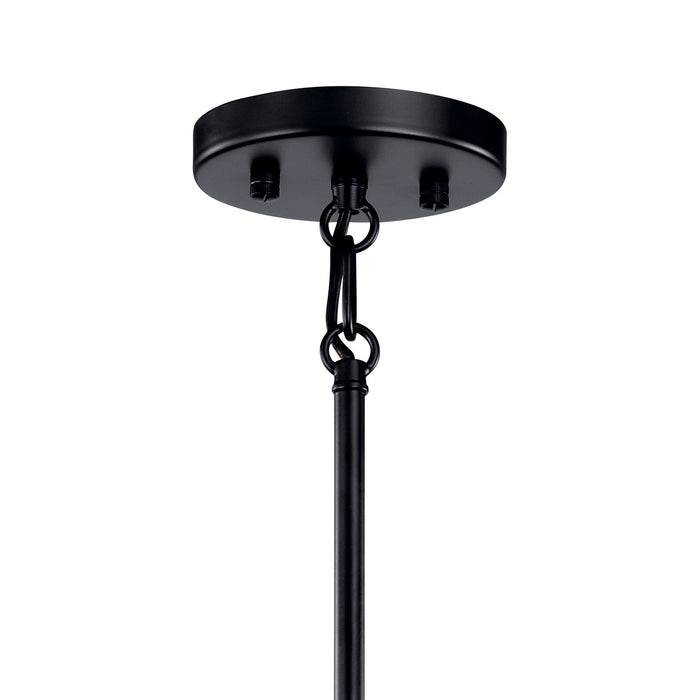 Kichler 43857BK Eight Light Chandelier, Black