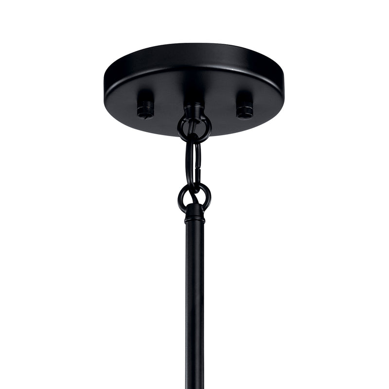 Kichler 43859BK Six Light Chandelier, Black