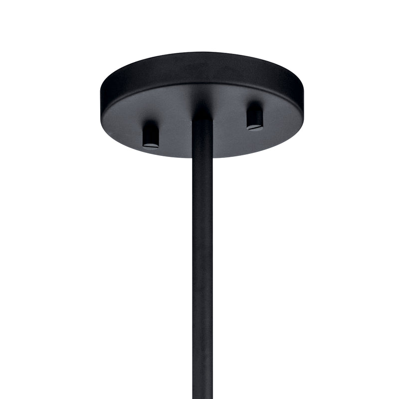 Kichler 43997BK Three Light Chandelier/Semi Flush, Black