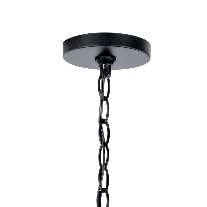 Kichler 43998BK Four Light Foyer Pendant, Black