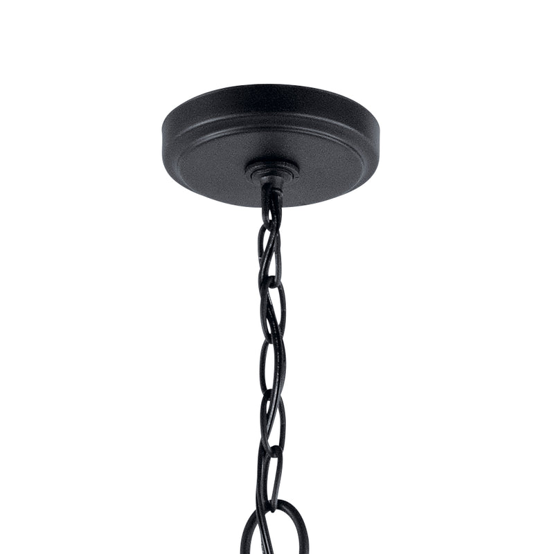 Kichler 44031BK Nine Light Chandelier, Black