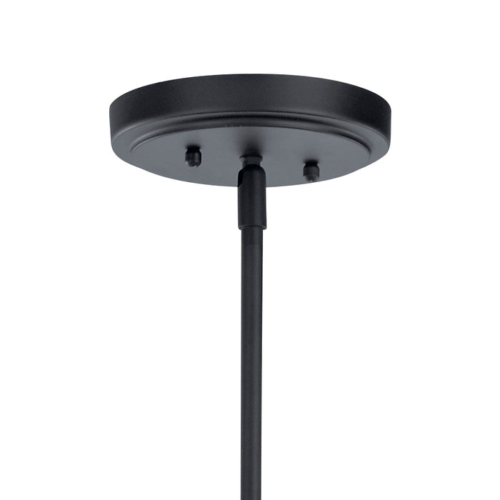 Kichler 44035BK Eight Light Chandelier, Black