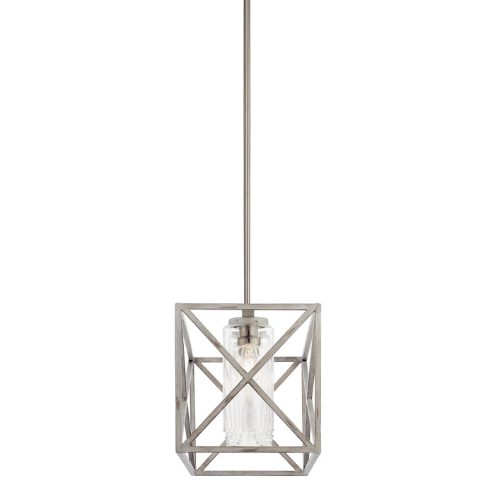 Kichler 44081DAW Five Light Linear Chandelier, Distressed Antique White