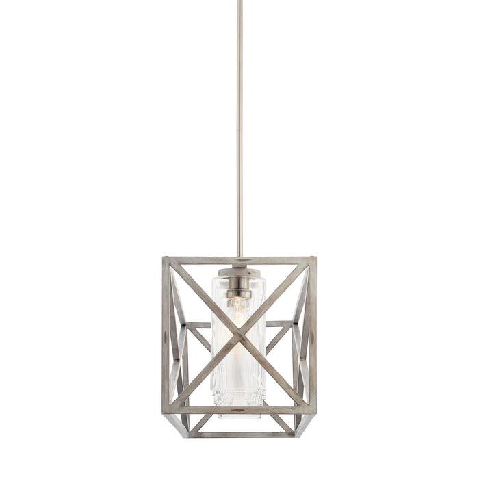 Kichler 44082DAW Seven Light Linear Chandelier, Distressed Antique White