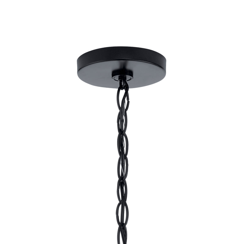 Kichler 44377BKCS Five Light Chandelier, Black