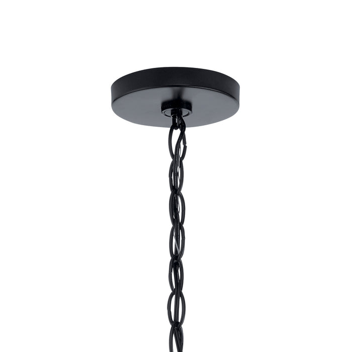 Kichler 44377BKCS Five Light Chandelier, Black