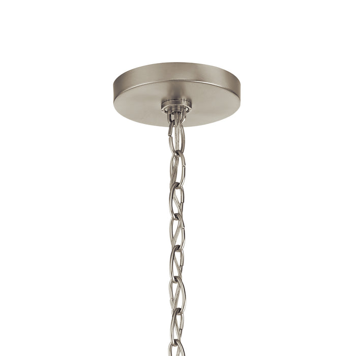 Kichler 44377NICS Five Light Chandelier, Brushed Nickel