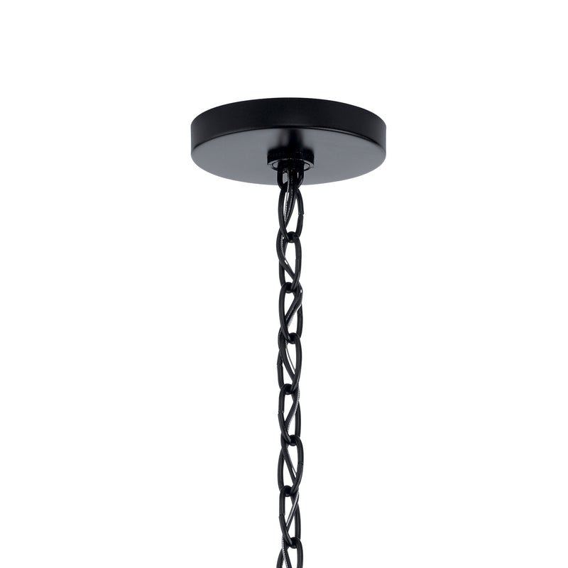 Kichler 44378BKCS Nine Light Chandelier, Black