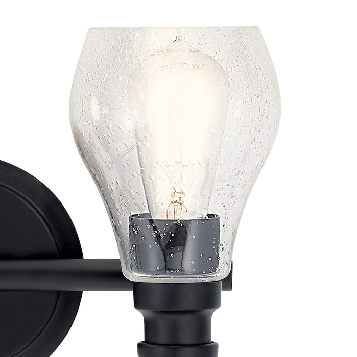 Kichler 45391BK Two Light Bath, Black