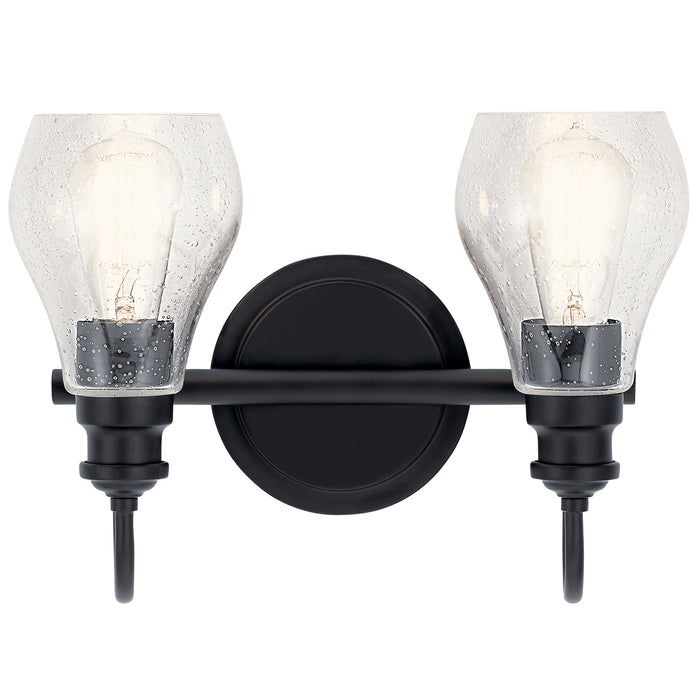 Kichler 45391BK Two Light Bath, Black