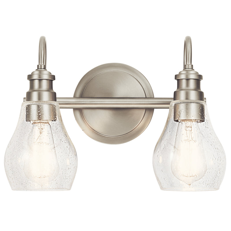 Kichler 45391NI Two Light Bath, Brushed Nickel