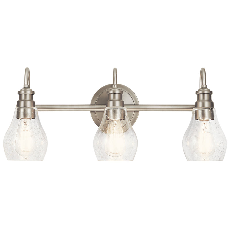 Kichler 45392NI Three Light Bath, Brushed Nickel
