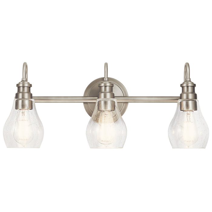 Kichler 45392NI Three Light Bath, Brushed Nickel