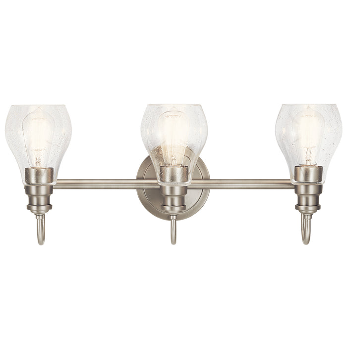 Kichler 45392NI Three Light Bath, Brushed Nickel