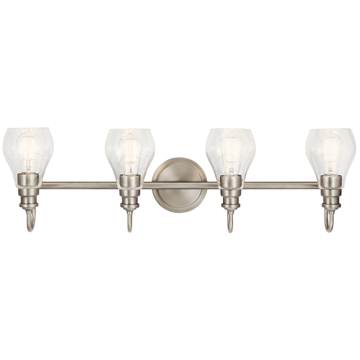 Kichler 45393NI Four Light Bath, Brushed Nickel