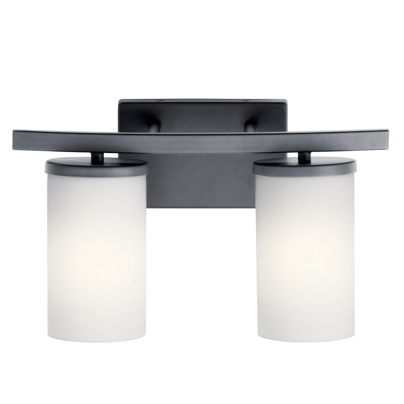 Kichler 45496BK Two Light Bath, Black