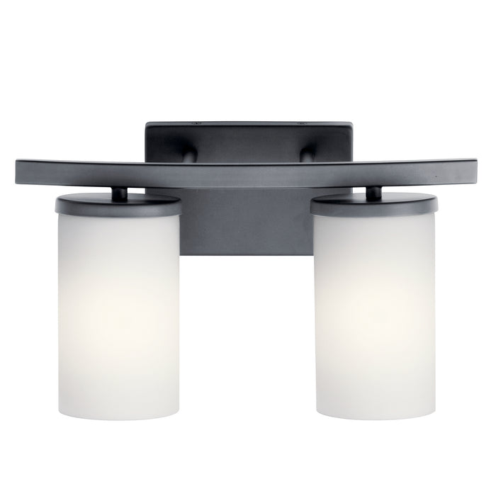 Kichler 45496BK Two Light Bath, Black