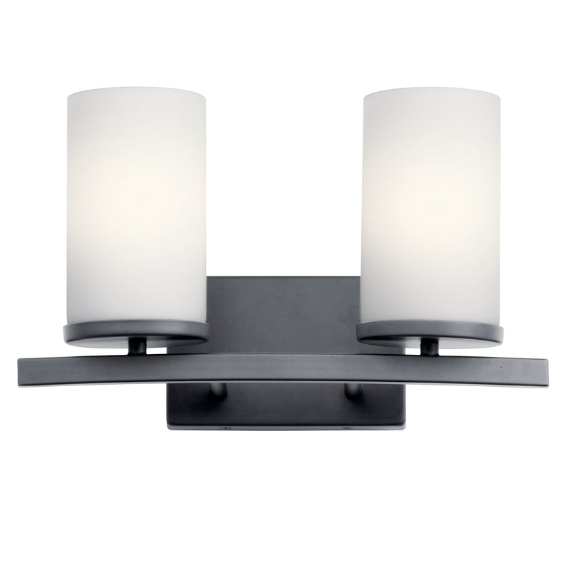 Kichler 45496BK Two Light Bath, Black
