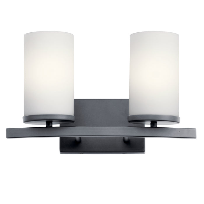 Kichler 45496BK Two Light Bath, Black