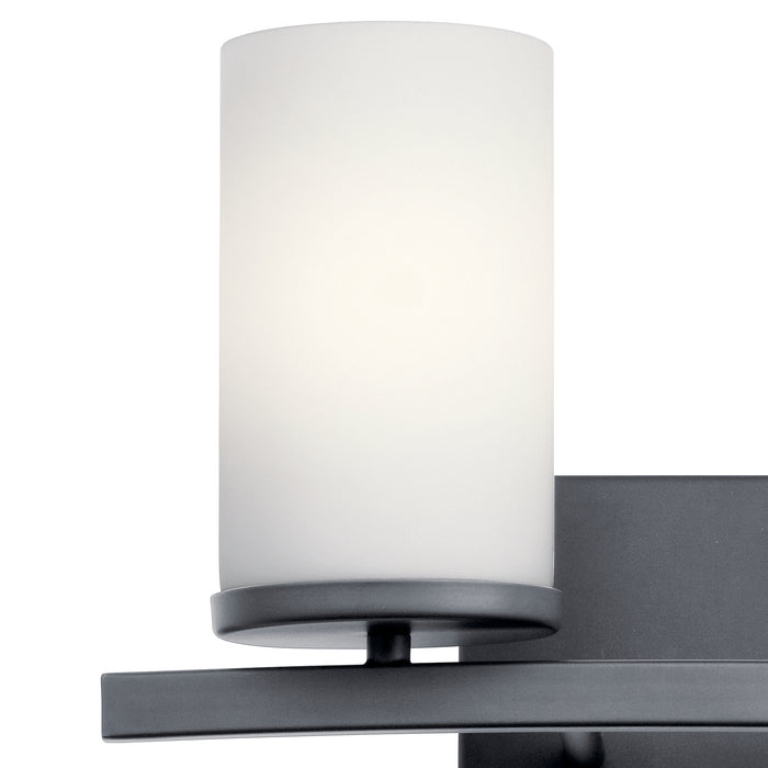 Kichler 45496BK Two Light Bath, Black