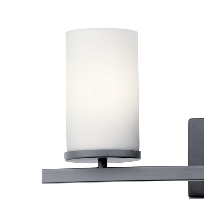 Kichler 45497BK Three Light Bath, Black