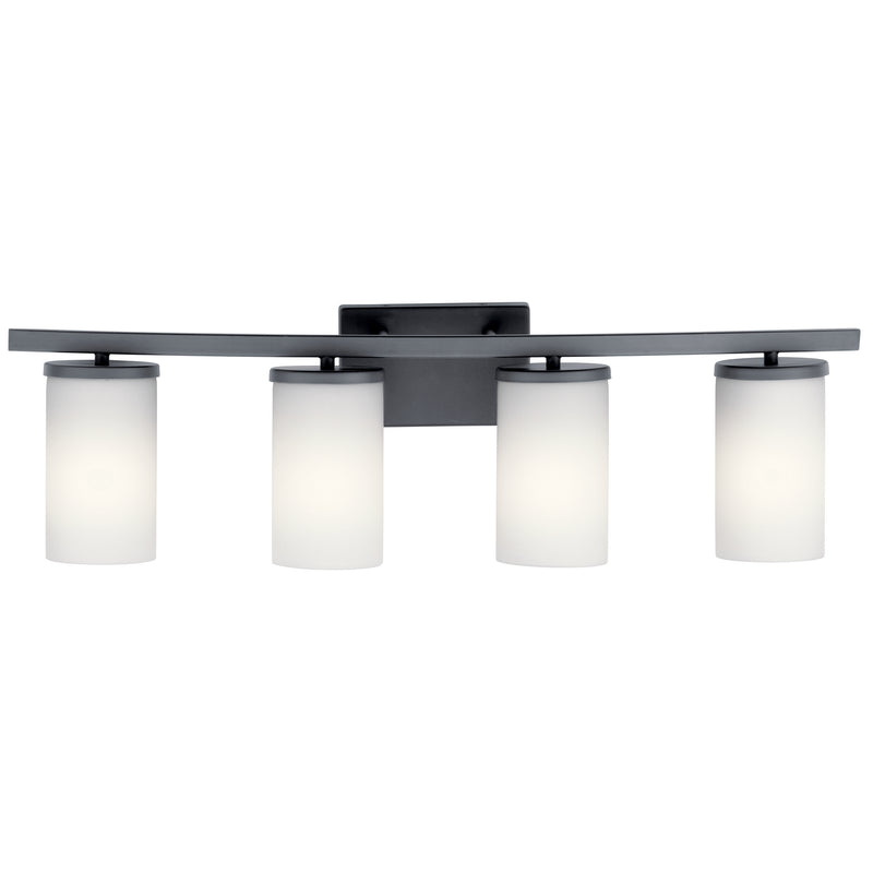 Kichler 45498BK Four Light Bath, Black