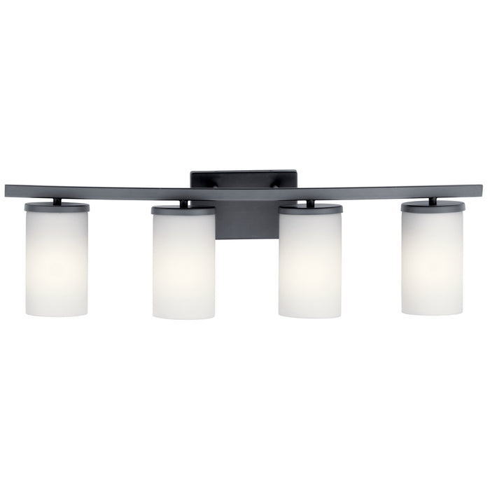 Kichler 45498BK Four Light Bath, Black