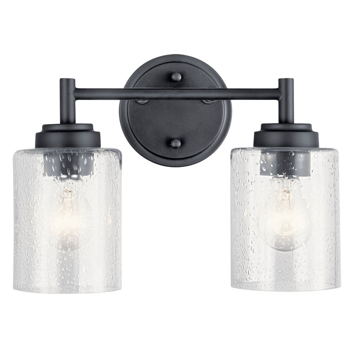Kichler 45885BK Two Light Bath, Black