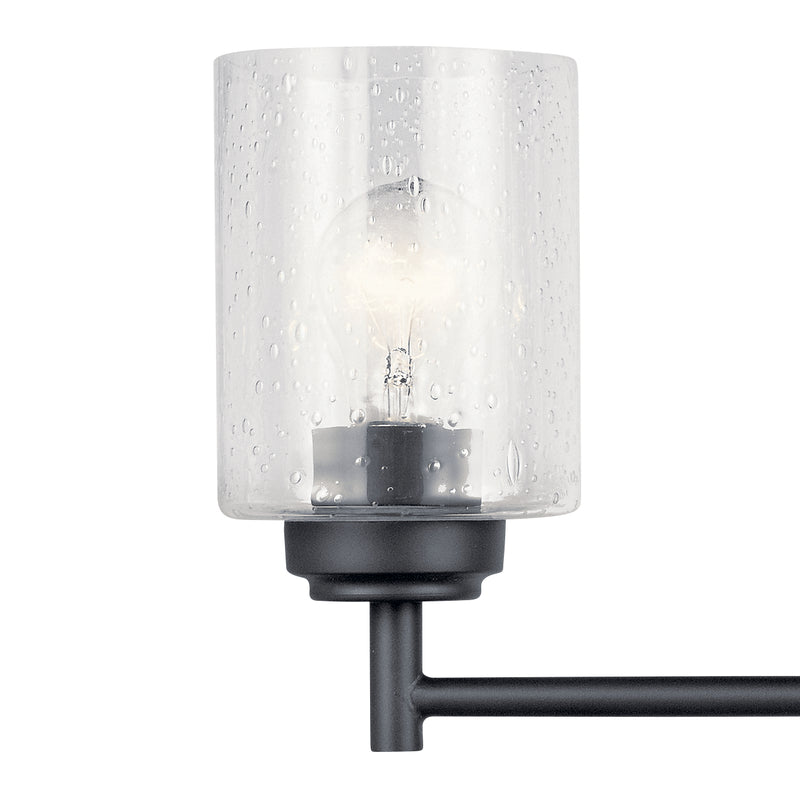 Kichler 45887BK Four Light Bath, Black