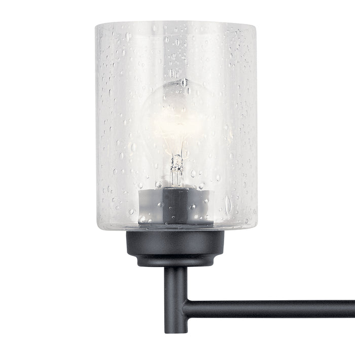 Kichler 45887BK Four Light Bath, Black