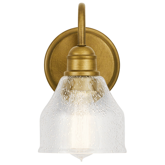 Kichler 45971NBR One Light Wall Sconce, Natural Brass