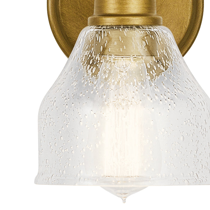Kichler 45971NBR One Light Wall Sconce, Natural Brass
