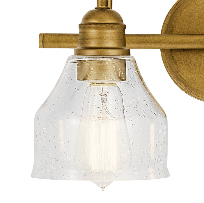 Kichler 45972NBR Two Light Bath, Natural Brass