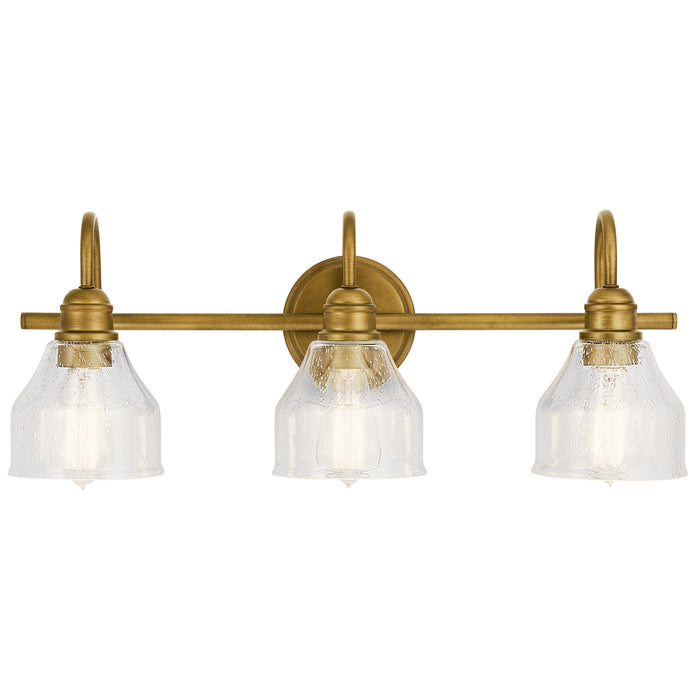 Kichler 45973NBR Three Light Bath, Natural Brass