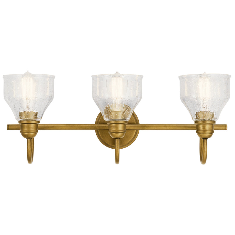 Kichler 45973NBR Three Light Bath, Natural Brass