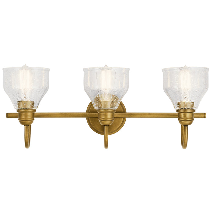 Kichler 45973NBR Three Light Bath, Natural Brass