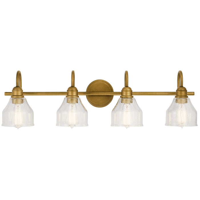 Kichler 45974NBR Four Light Bath, Natural Brass