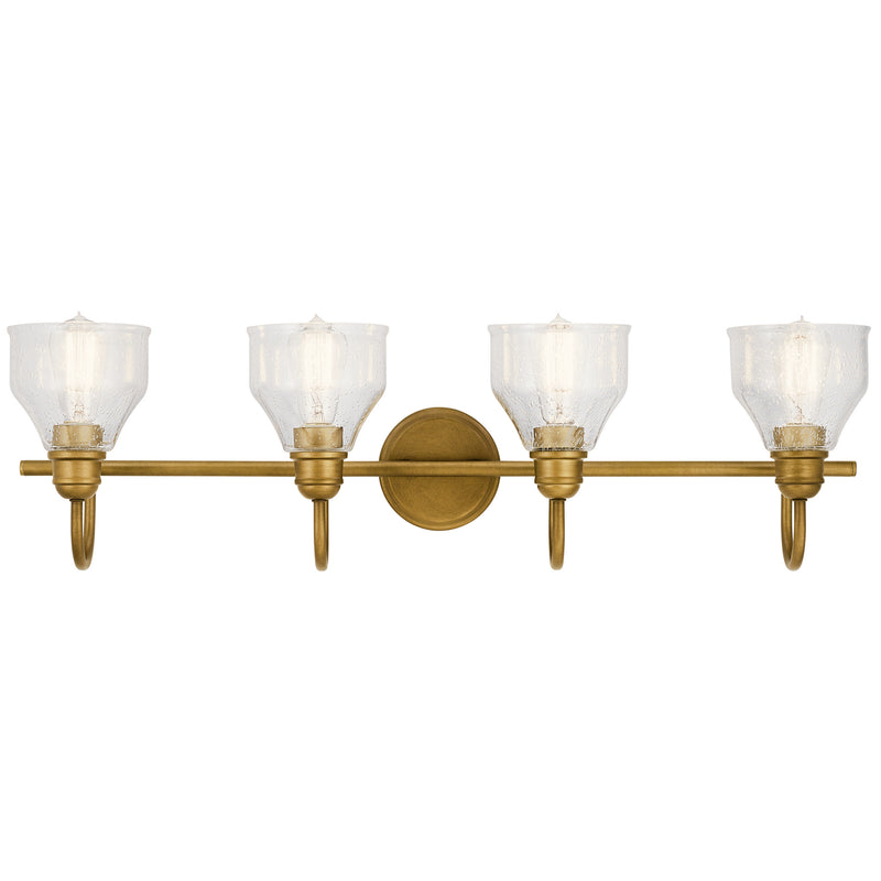 Kichler 45974NBR Four Light Bath, Natural Brass