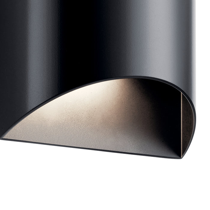 Kichler 49278BKLED LED Outdoor Wall Mount, Black