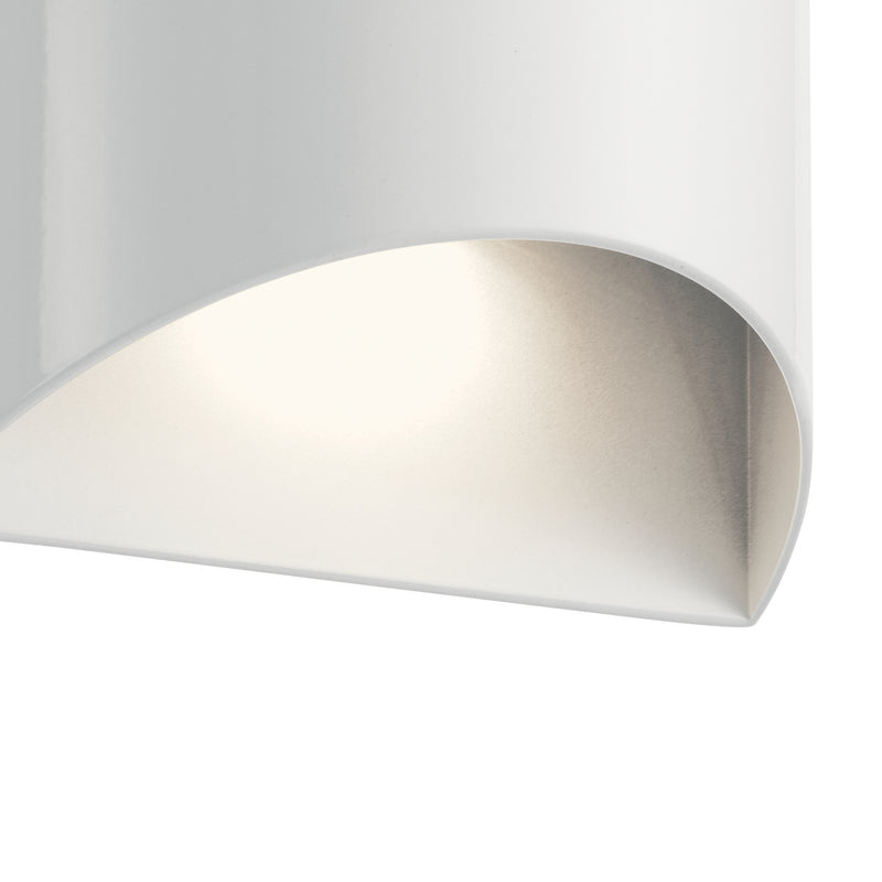 Kichler 49278WHLED LED Outdoor Wall Mount, White