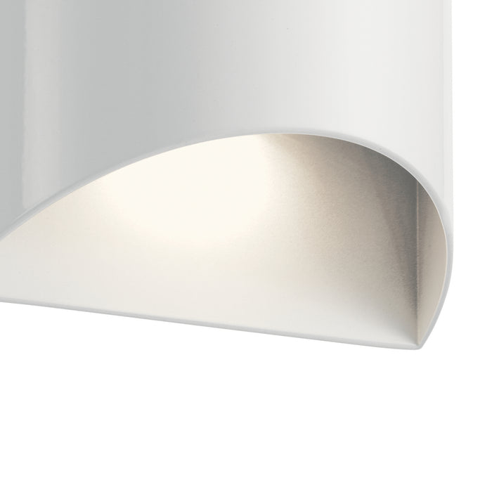 Kichler 49278WHLED LED Outdoor Wall Mount, White