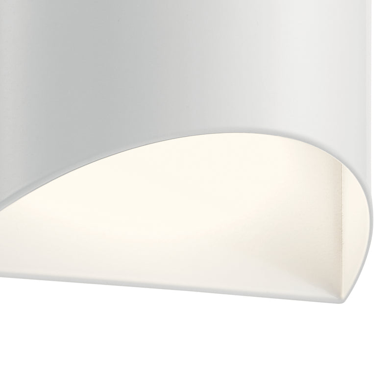 Kichler 49279WHLED LED Outdoor Wall Mount, White