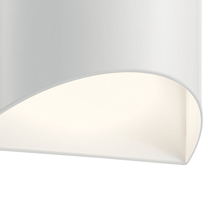 Kichler 49279WHLED LED Outdoor Wall Mount, White