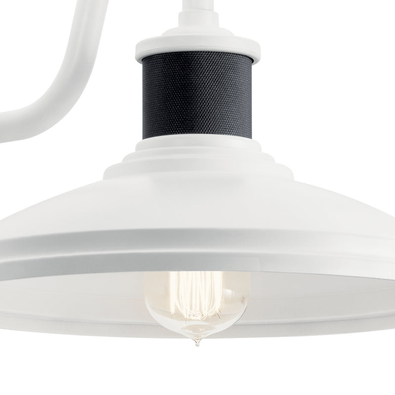 Kichler 49980WH One Light Outdoor Wall Mount, White