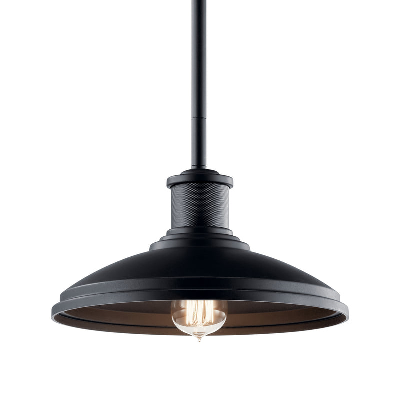 Kichler 49982OZ One Light Outdoor Pendant/Semi Flush, Olde Bronze