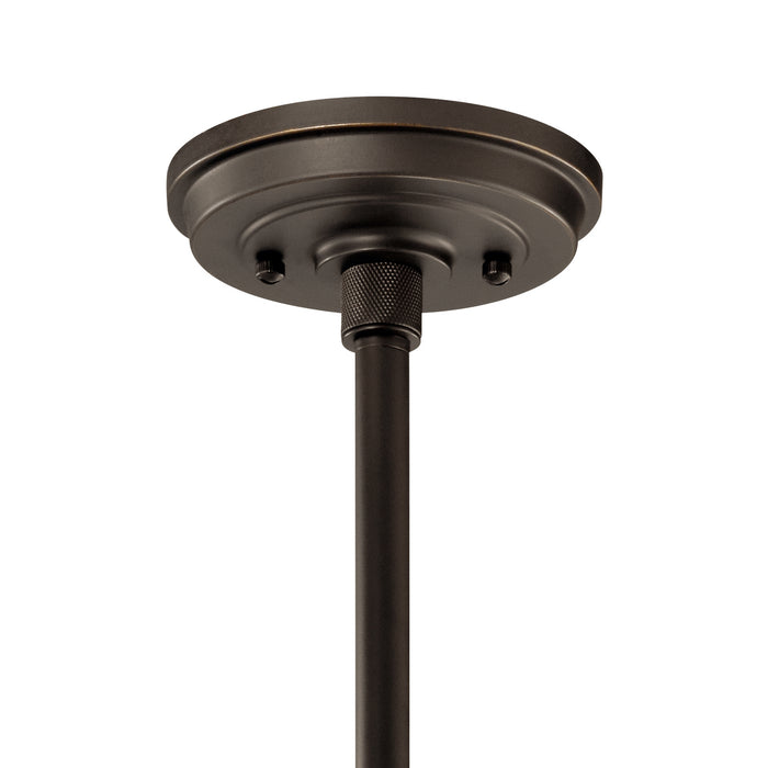 Kichler 49982OZ One Light Outdoor Pendant/Semi Flush, Olde Bronze